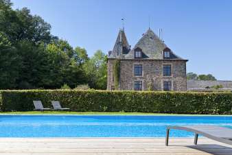 Schloss mit Pool im Garten zur Miete fr 15 Personen in Trois-Ponts