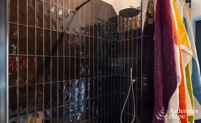 Authentisches Ferienhaus fr 6 Personen in Anhe mit privater Sauna, berdachter Terrasse und luxurisem Interieur