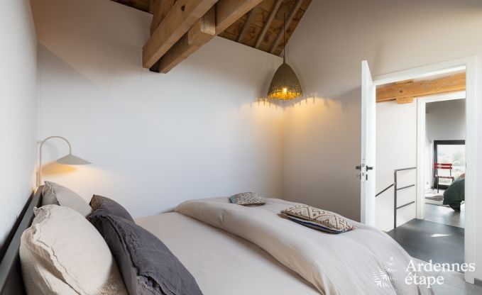 Authentisches Ferienhaus fr 6 Personen in Anhe mit privater Sauna, berdachter Terrasse und luxurisem Interieur