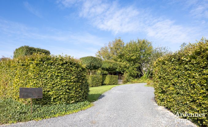 Authentisches Ferienhaus fr 6 Personen in Anhe mit privater Sauna, berdachter Terrasse und luxurisem Interieur