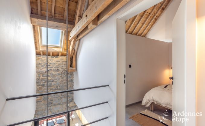 Authentisches Ferienhaus fr 6 Personen in Anhe mit privater Sauna, berdachter Terrasse und luxurisem Interieur