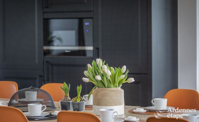 Wundersch�nes Schloss in Bertrix: Unterkunft f�r 20 Personen mit Hallenbad, Whirlpool und Infrarotkabine