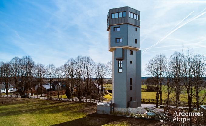 Luxusferienhaus in Butgenbach: Wasserturm mit Sauna, Whirlpool und Panoramablick f�r 6 Personen
