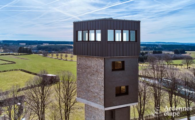Luxusferienhaus in Butgenbach: Wasserturm mit Sauna, Whirlpool und Panoramablick f�r 6 Personen