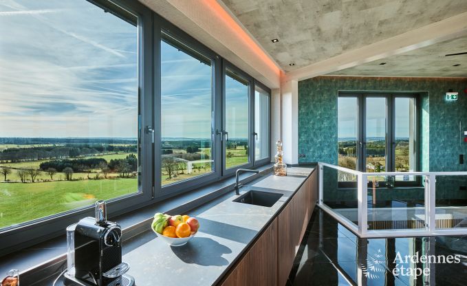 Luxusferienhaus in Butgenbach: Wasserturm mit Sauna, Whirlpool und Panoramablick f�r 6 Personen
