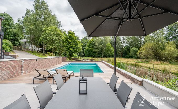 Ferienhaus Couvin 8/9 Pers. Ardennen Schwimmbad Wellness Behinderten gerecht