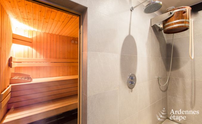 Modernes Ferienhaus mit Sauna u. Freiluft-Jacuzzi für 16/18 P. in Durbuy