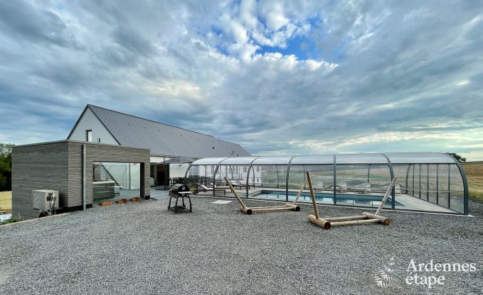 Ferienhaus Durbuy 16 Pers. Ardennen Schwimmbad Wellness Behinderten gerecht