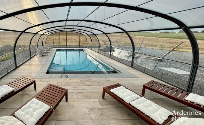 Ferienhaus Durbuy 16 Pers. Ardennen Schwimmbad Wellness Behinderten gerecht