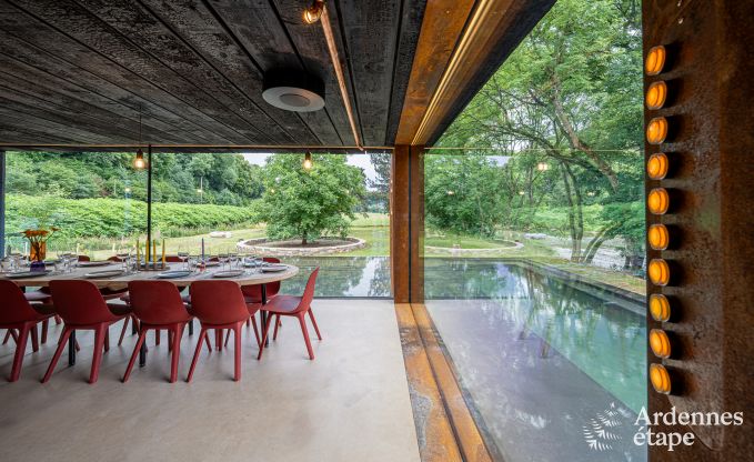 Abgelegenes Ferienhaus in Esneux fr 12 Personen mit 6 Schlafzimmern, 7 Badezimmern, Jacuzzi und Schwimmbad