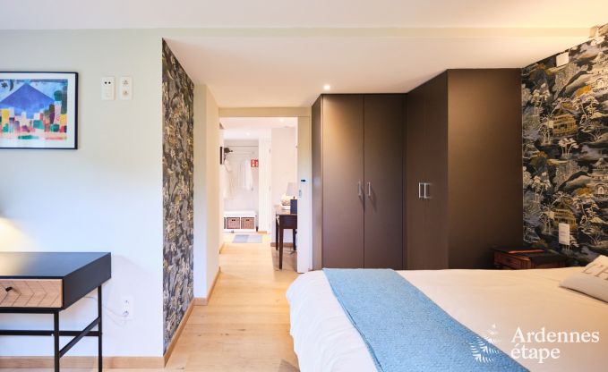 Charmantes Chalet fr 2 Personen in Ferrires mit Holzofen, Garten und
Privatterrasse am Wasser