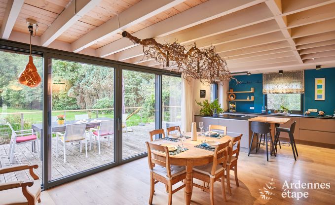 Charmantes Chalet fr 2 Personen in Ferrires mit Holzofen, Garten und
Privatterrasse am Wasser