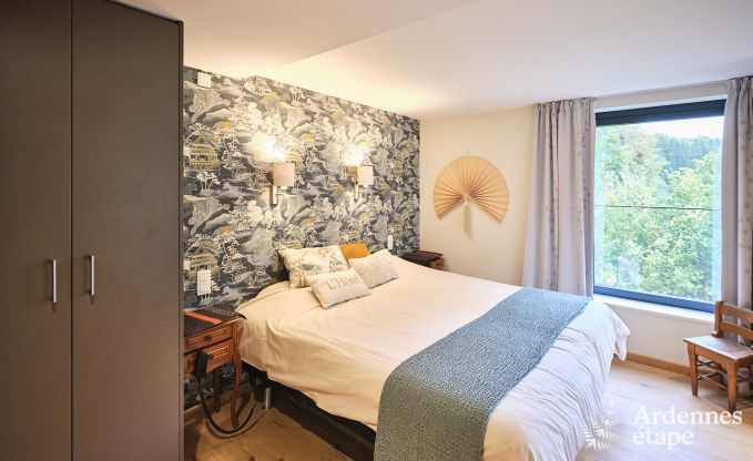 Charmantes Chalet fr 2 Personen in Ferrires mit Holzofen, Garten und
Privatterrasse am Wasser