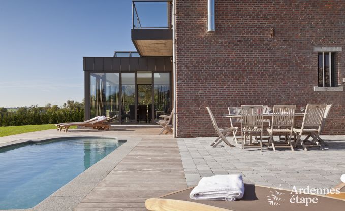 Luxusferienhaus in Froidthier fr 10 Gste mit Pool, Wellness und 5 Schlafzimmern in der Nhe von Aubel