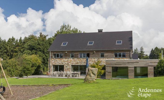 Luxusvilla Hockai 24 Pers. Ardennen Schwimmbad Wellness Behinderten gerecht