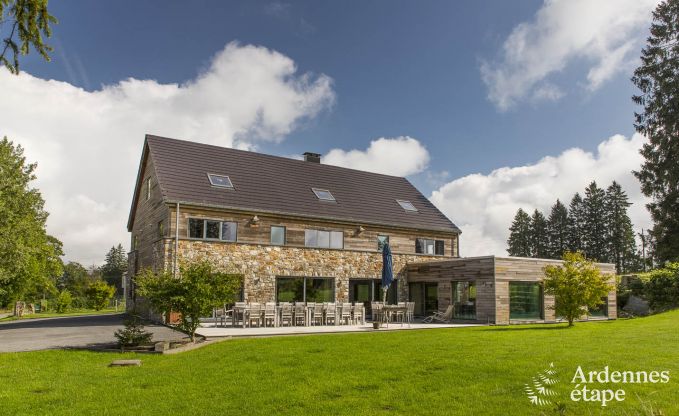 Luxusvilla Hockai 24 Pers. Ardennen Schwimmbad Wellness Behinderten gerecht