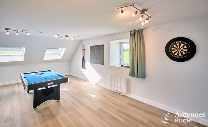 Ferienhaus in Libramont fr 8 bis 10 Personen mit Spielzimmer, Terrasse und Garten in den Ardennen
