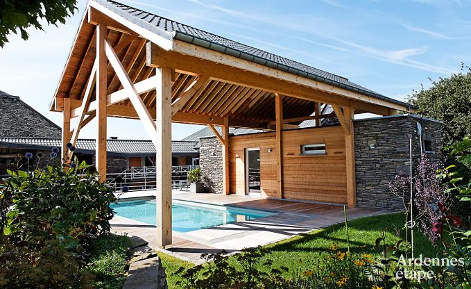 Ferienhaus Lierneux 28 Pers. Ardennen Schwimmbad Wellness