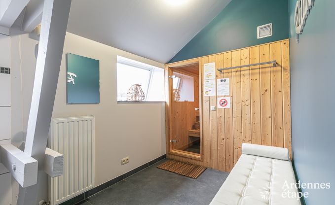 Ferienhaus mit Sauna und Spielen Manhay 20 Pers. Ardennen Wellness