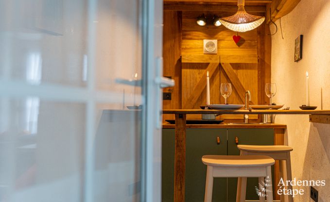 Originelles und gem�tliches Ferienhaus f�r 2 Personen in Manhay mit privater Terrasse und Holzpelletkamin