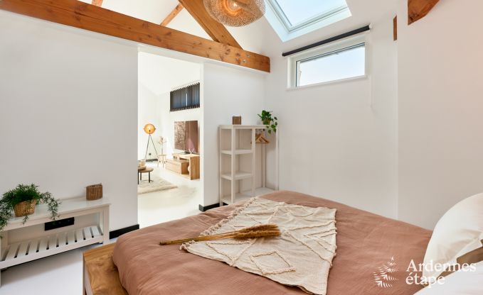 Romantisches Ferienhaus in Marchin fr 2 Personen mit privatem Wellnessbereich und herrlichem Ausblick