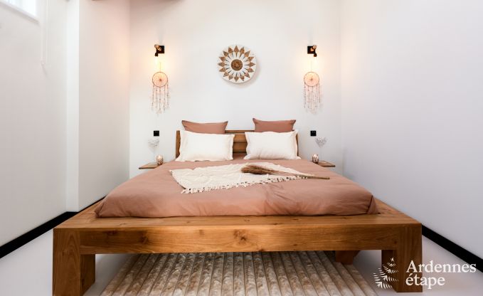 Romantisches Ferienhaus in Marchin fr 2 Personen mit privatem Wellnessbereich und herrlichem Ausblick