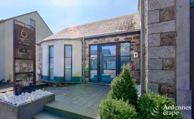 Romantisches Ferienhaus in Marchin fr 2 Personen mit privatem Wellnessbereich und herrlichem Ausblick