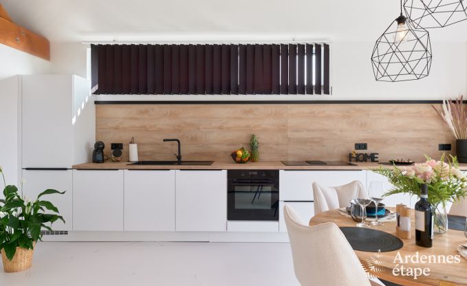 Romantisches Ferienhaus in Marchin fr 2 Personen mit privatem Wellnessbereich und herrlichem Ausblick