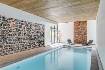 Luxus-Ferienhaus in Maredsous fr 4 Personen mit Sauna und Schwimmbad