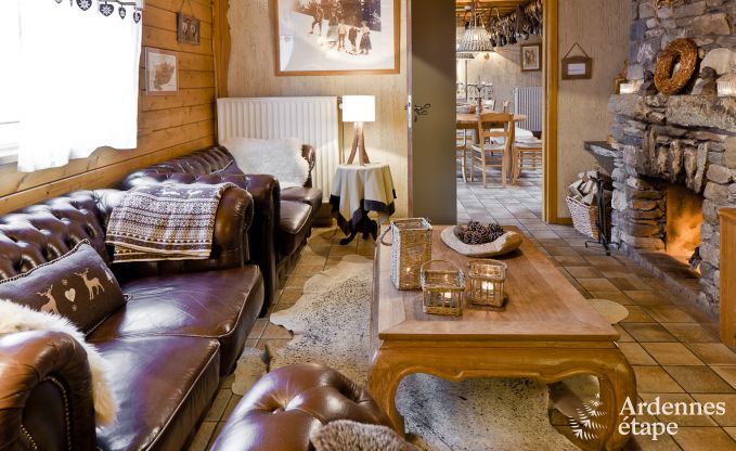 Gerumiges Chalet in Ovifat, Ardennen, 16 Personen, 8 Schlafzimmer, 3 Badezimmer, Sauna, Billard, Garten mit privater Terrasse