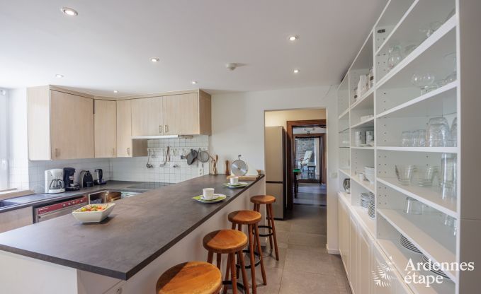 Ferienhaus in Redu, Ardennen, 7 Schlafzimmer, 6 Badezimmer, 15 Personen, nordisches Bad, Billard, privater Garten, Terrasse, Ladestation f�r Elektroautos