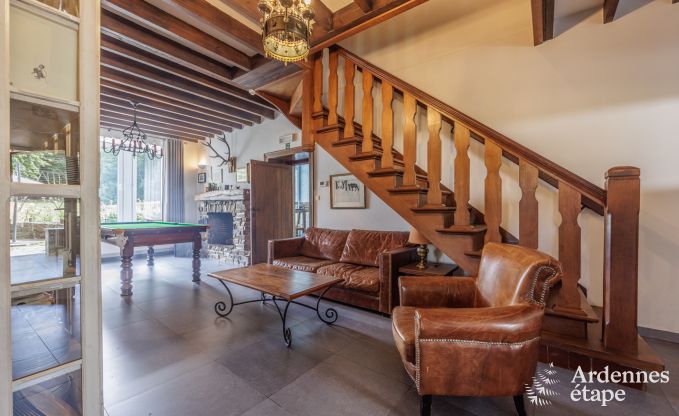 Ferienhaus in Redu, Ardennen, 7 Schlafzimmer, 6 Badezimmer, 15 Personen, nordisches Bad, Billard, privater Garten, Terrasse, Ladestation f�r Elektroautos