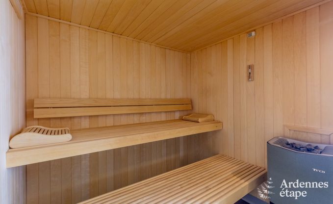 Luxusvilla in Redu, Ardennen, 9 Personen, Auenpool, Sauna, Dampfbad, Innen- und Auenwhirlpool, Privatgarten, vollstndige Ausstattung
