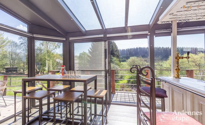 Luxusvilla in Redu, Ardennen, 9 Personen, Auenpool, Sauna, Dampfbad, Innen- und Auenwhirlpool, Privatgarten, vollstndige Ausstattung
