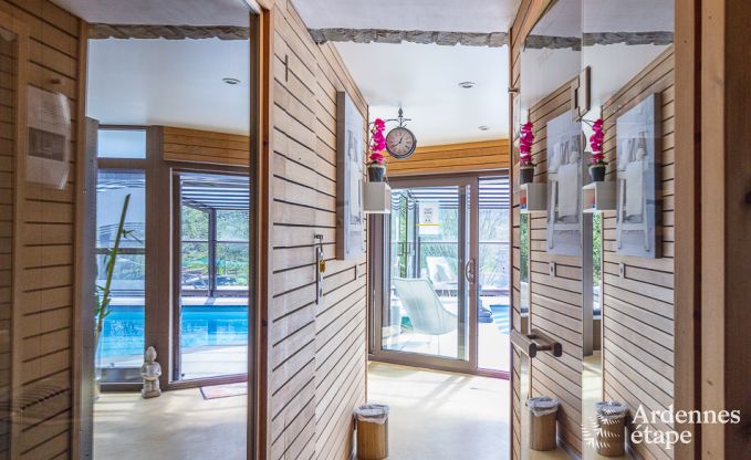 Luxusvilla in Redu, Ardennen, 9 Personen, Auenpool, Sauna, Dampfbad, Innen- und Auenwhirlpool, Privatgarten, vollstndige Ausstattung