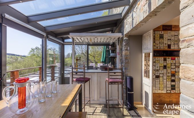 Luxusvilla in Redu, Ardennen, 9 Personen, Auenpool, Sauna, Dampfbad, Innen- und Auenwhirlpool, Privatgarten, vollstndige Ausstattung