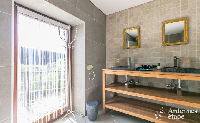 Luxusvilla in Redu, Ardennen, 9 Personen, Auenpool, Sauna, Dampfbad, Innen- und Auenwhirlpool, Privatgarten, vollstndige Ausstattung