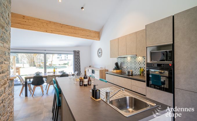 Gem�tliches Ferienhaus in Remouchamps: 8 Personen, Whirlpool, privater Garten, bei C�te de la Redoute