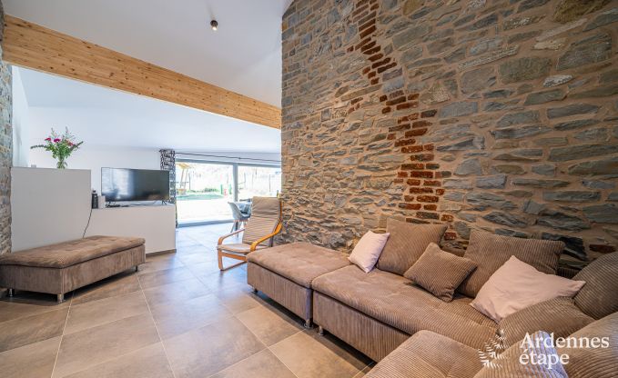 Gem�tliches Ferienhaus in Remouchamps: 8 Personen, Whirlpool, privater Garten, bei C�te de la Redoute