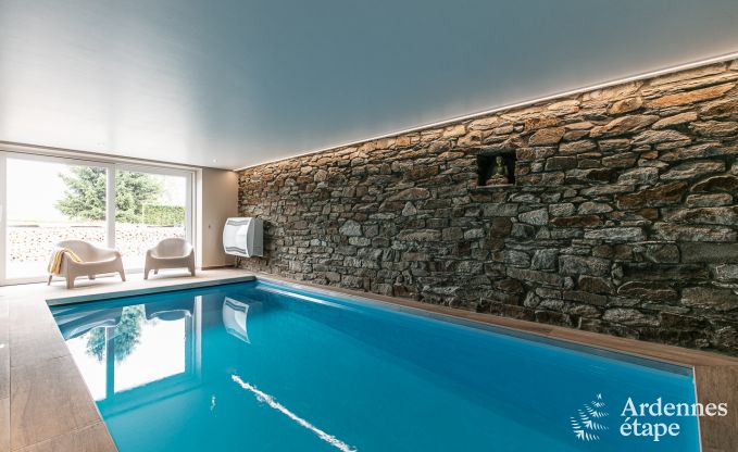 Luxusaufenthalt in den Ardennen: Hochwertige Villa in Sankt Hubertus fr 6 Personen mit Pool und Natur in der Nhe