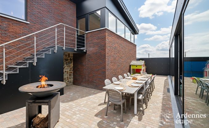 Ultramoderne Villa in Somme-Leuze fr 12 Personen mit Hallenbad, Sauna und Privatgarten