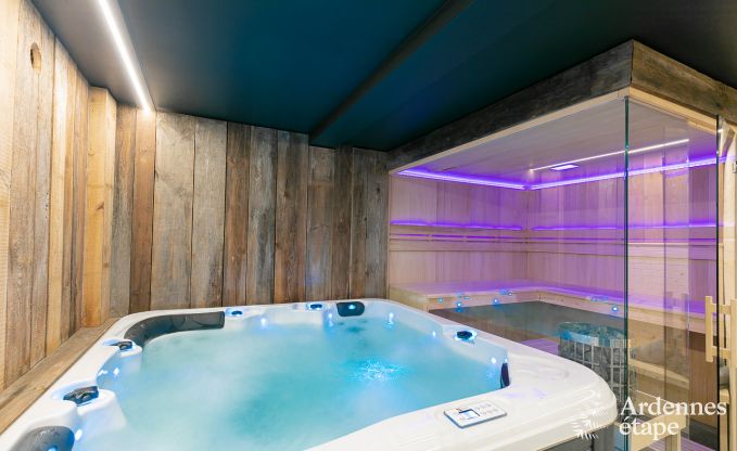 Gerumiges Cottage fr 8 Personen in Spa mit Sauna, Jacuzzi, 4 Schlaf- und Badezimmern und Privatgarten