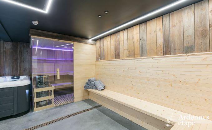 Gerumiges Cottage fr 8 Personen in Spa mit Sauna, Jacuzzi, 4 Schlaf- und Badezimmern und Privatgarten