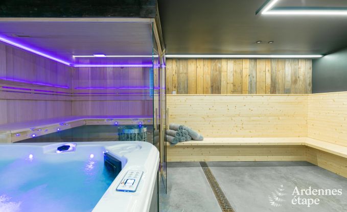 Gerumiges Cottage fr 8 Personen in Spa mit Sauna, Jacuzzi, 4 Schlaf- und Badezimmern und Privatgarten