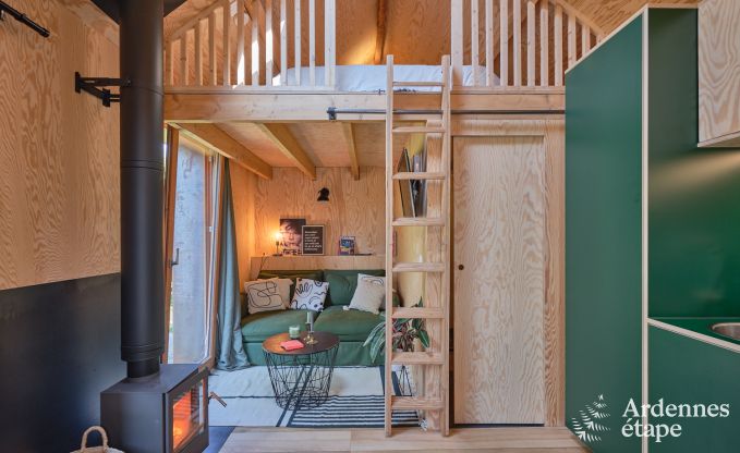 Tiny House mit Holzofen und privatem Garten in Sprimont, Hohes Venn