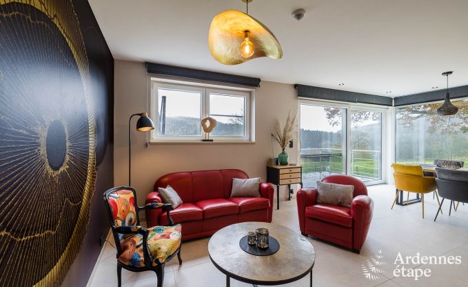 Ferienhaus Stavelot mit Whirlpool und Aussicht 4 Pers. Ardennen