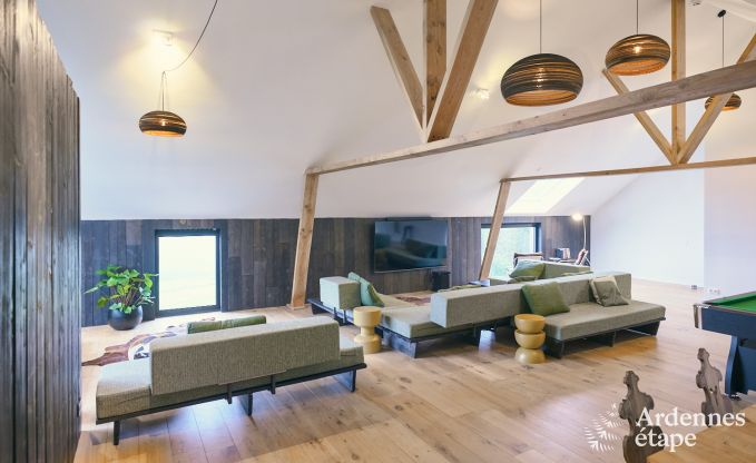 Ferienhaus Trois-Ponts 38/47 Pers. Ardennen Schwimmbad Wellness