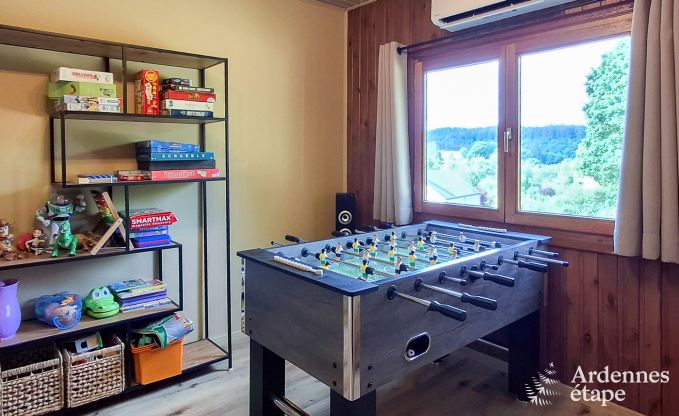 Charmantes Chalet in Vencimont fr 4-6 Personen: renoviert 2025, familienfreundliche Annehmlichkeiten und fahrradfreundliche Lage