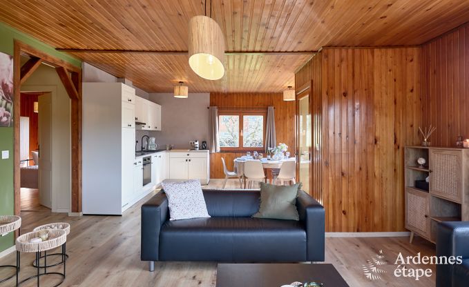 Charmantes Chalet in Vencimont fr 4-6 Personen: renoviert 2025, familienfreundliche Annehmlichkeiten und fahrradfreundliche Lage