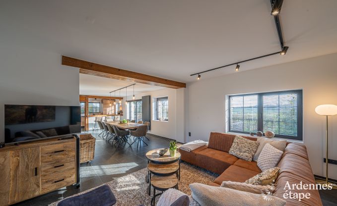 Komfortables Chalet in Vencimont fr 10 Personen mit modernen Annehmlichkeiten und privatem Garten in den Ardennen